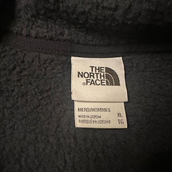 The North Face Sherpa fleece lined vest xl gray men’s embroidered - Picture 4 of 8